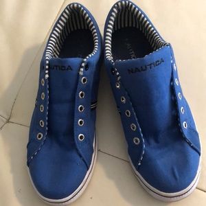 Nautica royal blue sneakers. Fits size 8 -9